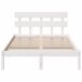 Estructura De Cama Doble Matrimonial 140x190 Estructura De Cama Doble Matrimonial 140x190 Blanco