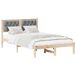 Estructura de cama matrimonial 140x195 Estructura de cama matrimonial 140x195 Blanco/ Gris Claro