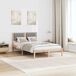 Estructura de cama matrimonial 140x195 Estructura de cama matrimonial 140x195 Blanco/ Gris Claro