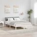 Estructura de cama matrimonial 140x204 Estructura de cama matrimonial 140x204 Blanco/ Gris Claro