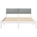 Estructura de cama matrimonial 140x204 Estructura de cama matrimonial 140x204 Blanco/ Gris Claro