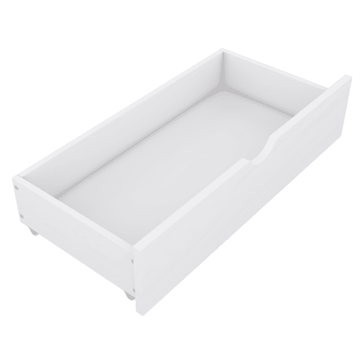 Cama de dia 90x200cm - Sofá-cama, com duas gavetas, tomada e 2 portas USB, com estrado (sem colchão) - Branco