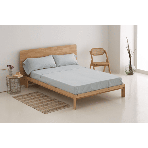 Conjunto de Lençóis Design Azul Céu Cama 105cm (3 peças) Donegal Collections