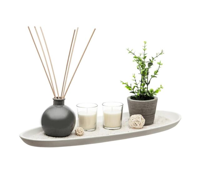 Well home set de fragancias 'ylang' con bandeja decorativa para un ambiente relajante y elegante