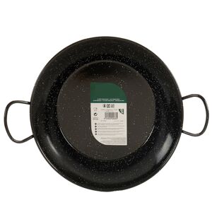 Frigideira funda esmaltada com alças.