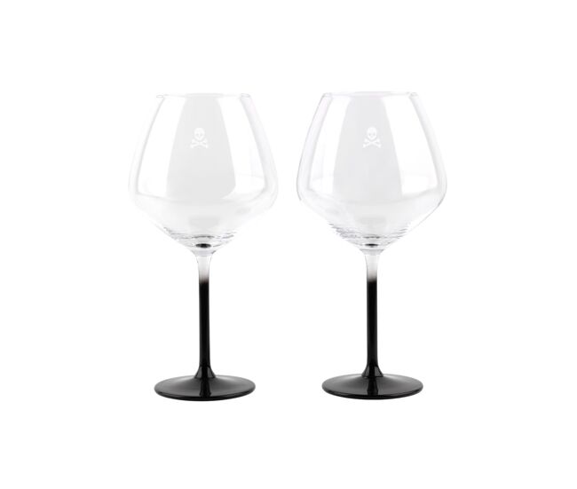 Juego de 2 copas gin calavera de 720ml en cristal scalpers home