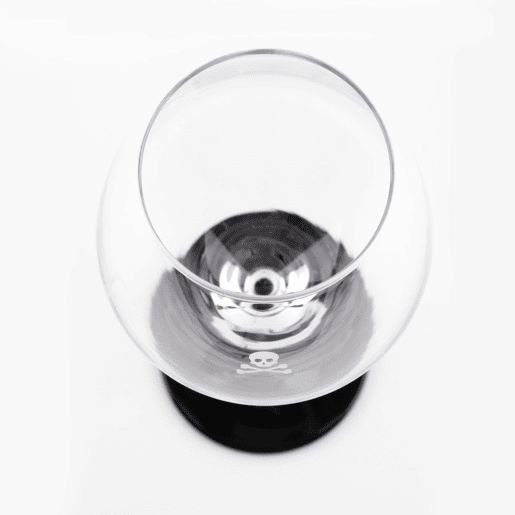 Conjunto de 2 copos de gin em formato de caveira, em cristal Conjunto de 2 copos de gin em formato de caveira, em cristal