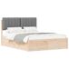 Estructura de cama matrimonial 145x205 Estructura de cama matrimonial 145x205 Blanco/ Gris Claro