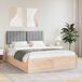 Estructura de cama matrimonial 145x205 Estructura de cama matrimonial 145x205 Blanco/ Gris Claro