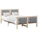 Estructura de cama matrimonial 140x200 Estructura de cama matrimonial 140x200 Blanco/ Gris Claro