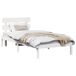 Estructura de cama individual para adultos 80x200 Estructura de cama individual para adultos 80x200 Blanco