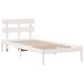 Estructura de cama individual para adultos 80x200 Estructura de cama individual para adultos 80x200 Blanco
