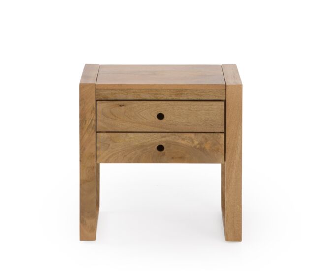 Mesita de noche 1 cajón madera maciza de mango
