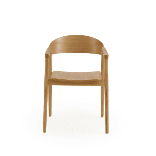 Conjunto de 4 poltronas em contraplacado de carvalho