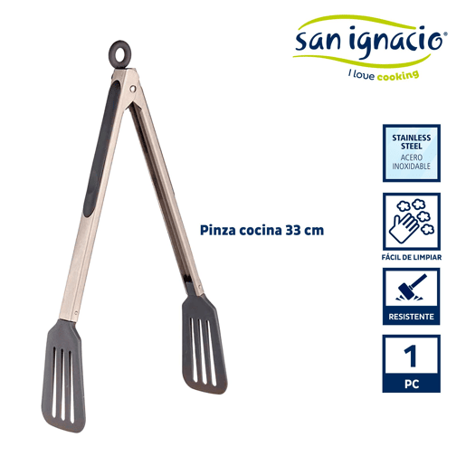 Pinça de cozinha em aço inoxidável e nylon da coleção KINVARA
