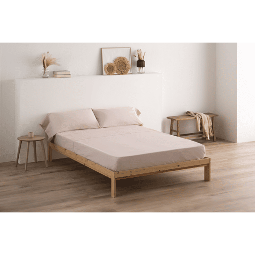 Conjunto de Lençóis Design Rosa Pálido Cama 150cm (3 peças) Donegal Collections