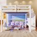 Cama alta para niños 162x253 Cama alta para niños 162x253 Blanco