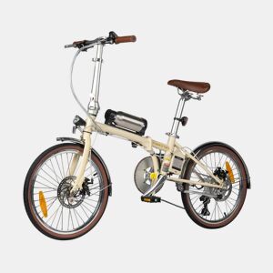 Bicicleta Elétrica MAXTURN SMART20 - Motor 250W Bateria 36V5.2AH Pneus De 20u201D Travões A Disco Mecânicos - Bege