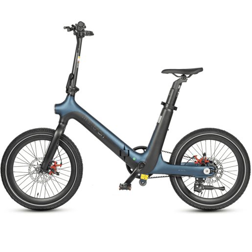 Bicicleta Elétrica MAXTURN SMART30 - Motor 250W Bateria 36V9.6AH Pneus De 20u201D Travões A Disco Mecânicos - Preto Azul
