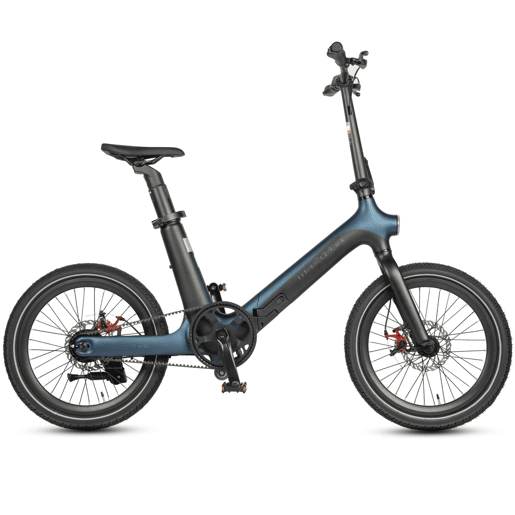 Bicicleta Elétrica MAXTURN SMART30 - Motor 250W Bateria 36V9.6AH Pneus De 20u201D Travões A Disco Mecânicos - Preto Azul