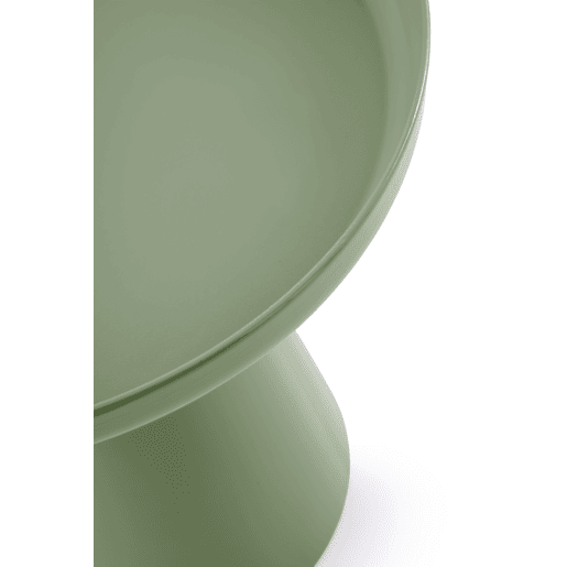 Mesa auxiliar de metal cor verde menta com vidro Mesa auxiliar de metal cor verde menta com vidro