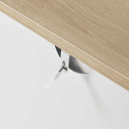 Aparador 120x40x75 cm - 3 portas e 1 gaveta de arrumação, para sala de estar e sala de jantar - Branco e natural