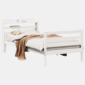 Estrutura De Cama Dupla c cabeceira - 100x200 cm branco