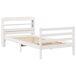 Estructura de cama individual para adultos 110x221 Estructura de cama individual para adultos 110x221 Blanco