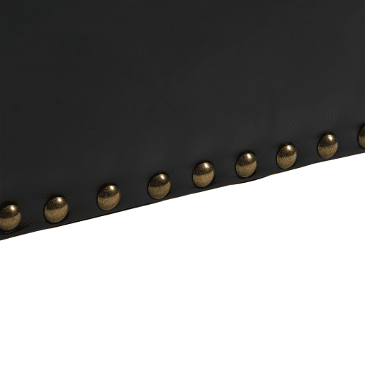 Banco de arrumação quadrado 75x75 cm - assento rebatível com espaço de arrumação - PU preto