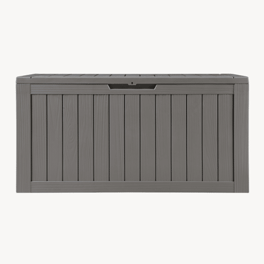 Caixa de arrumação Vades 300 L plástico 117x47x59 cm Cinzento claro casa.pro
