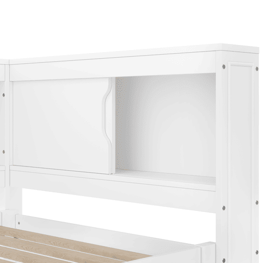 Cama de dia 90x200 cm - Sofá-cama, com cama extraível, com luzes LED, 1 USB, 1 Tipo-C, Branco