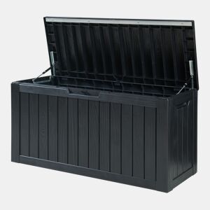Caixa de arrumação Vades 300 L plástico 117x47x59 cm Preto casa.pro