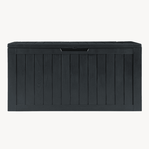 Caixa de arrumação Vades 300 L plástico 117x47x59 cm Preto casa.pro