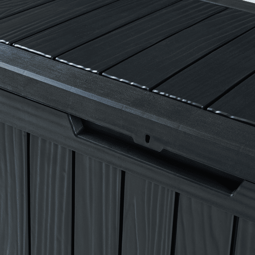 Caixa de arrumação Vades 300 L plástico 117x47x59 cm Preto casa.pro