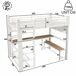 Cama alta para niños 204x145 Cama alta para niños 204x145 Blanco