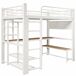 Cama alta para niños 204x145 Cama alta para niños 204x145 Blanco