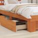 Estructura de cama individual para adultos 103x208 Estructura de cama individual para adultos 103x208 Marrón