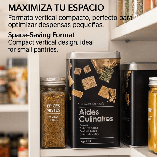 Recipiente cúbico para estoque doméstico Well