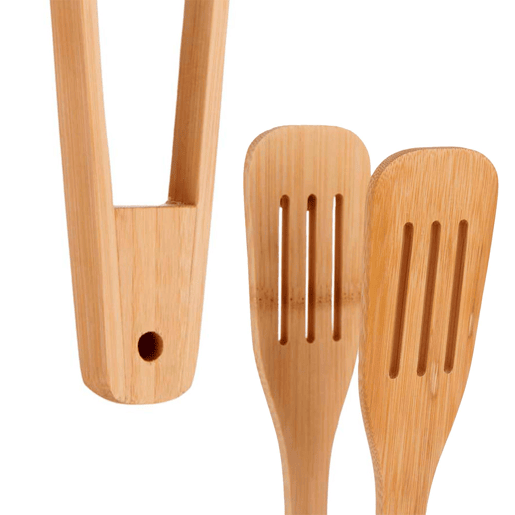 Pinças de cozinha de bambu, coleção KINVARA