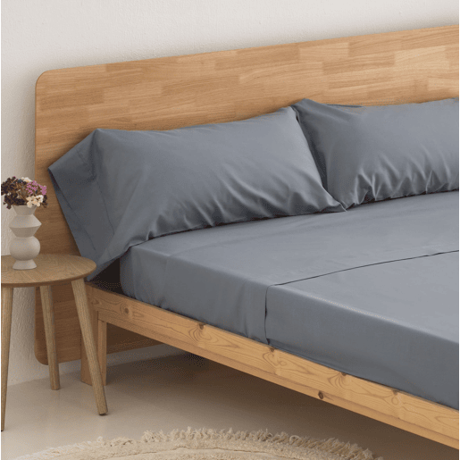 Conjunto de Lençóis Design Cinza Cama 150cm (3 peças) Donegal Collections