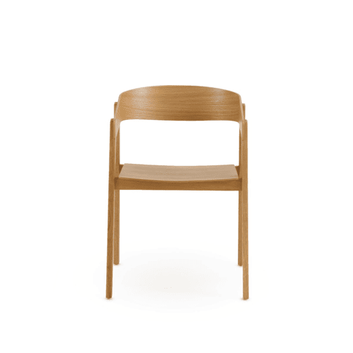 Conjunto de 4 poltronas em contraplacado de carvalho