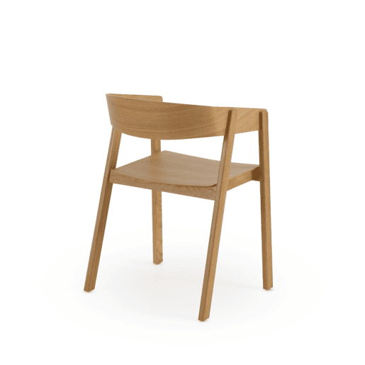 Conjunto de 4 poltronas em contraplacado de carvalho