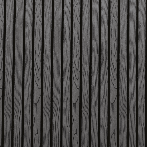 Módulo de extensão de vedação de jardim Grassano com 2 postes 185x180 cm WPC Cinzento neu.holz