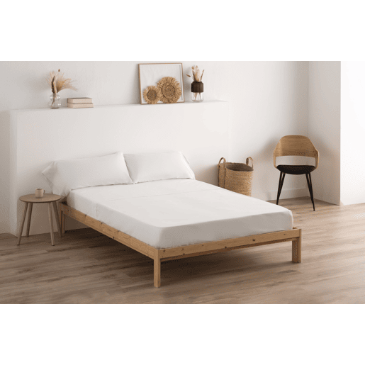 Conjunto de Lençóis Design Branco Cama 90cm (3 peças) Donegal Collections