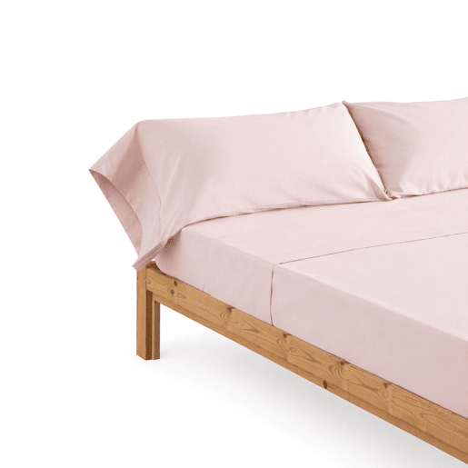 Conjunto de Lençóis Design Rosa Pálido Cama 180cm (4 peças) Donegal Collections