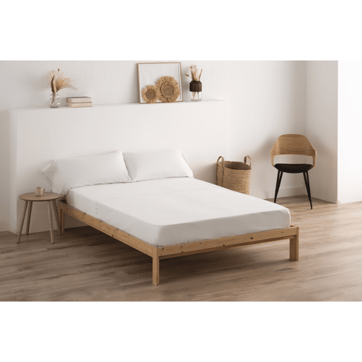 Conjunto de Lençóis Design Branco Cama 105cm (3 peças) Donegal Collections