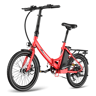 Bicicleta Elétrica | FAFREES | F20 LIGHT | 250W 36V20Ah 20 Disco - Vermelho
