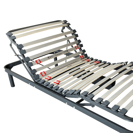 Conjunto de cama articulada elétrica 90x190 cm com colchão viscoelástico Nert, 5 seções, motor, controle remoto e 7 zonas.