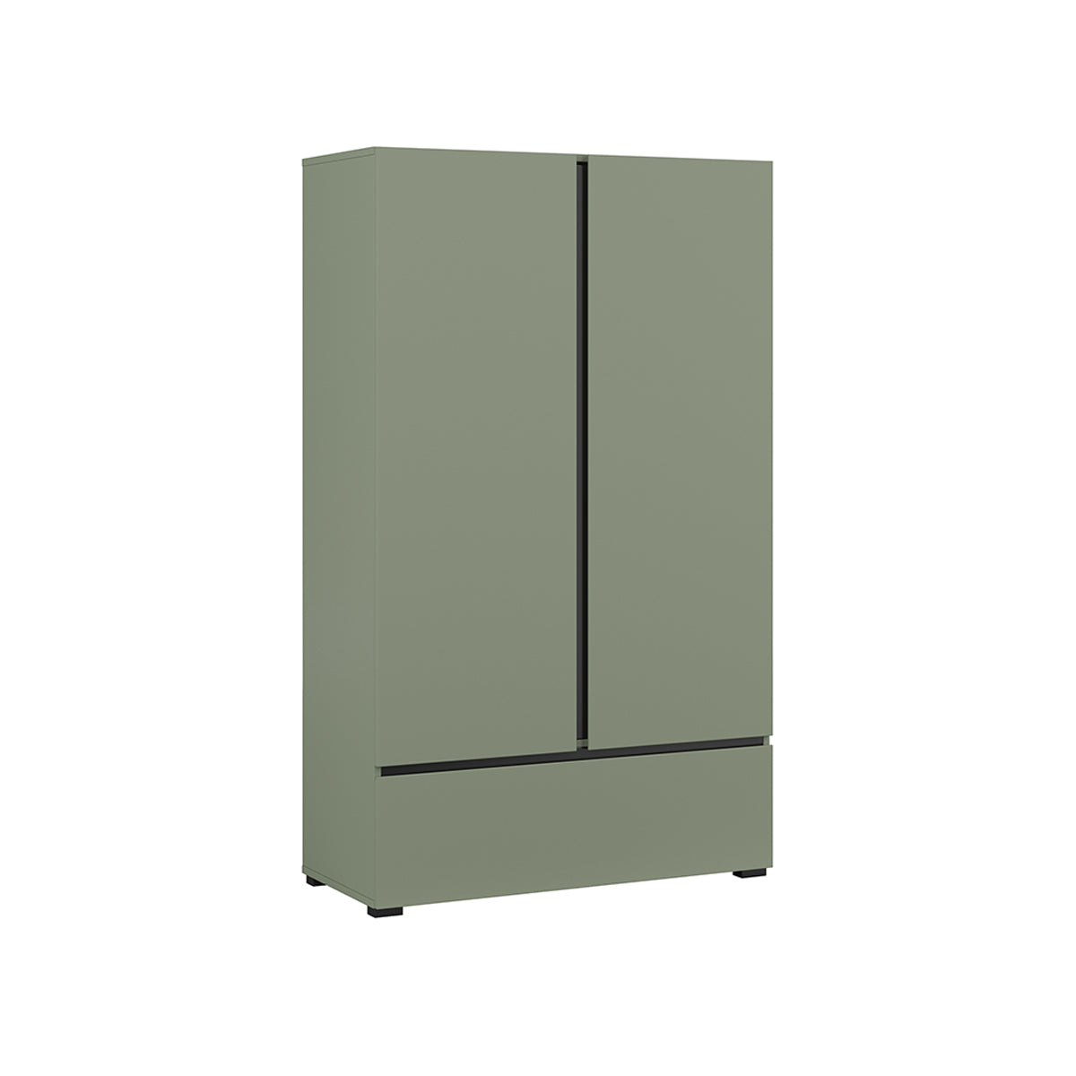 Armario pequeño 2 puertas 1 cajón Lilia 89 Verde