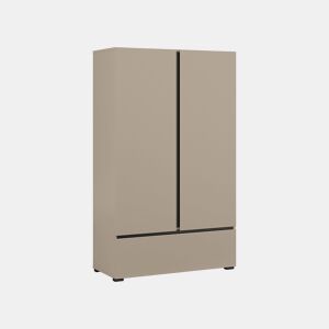 Roupeiro pequeno 2 portas 1 gaveta Lilia Taupe